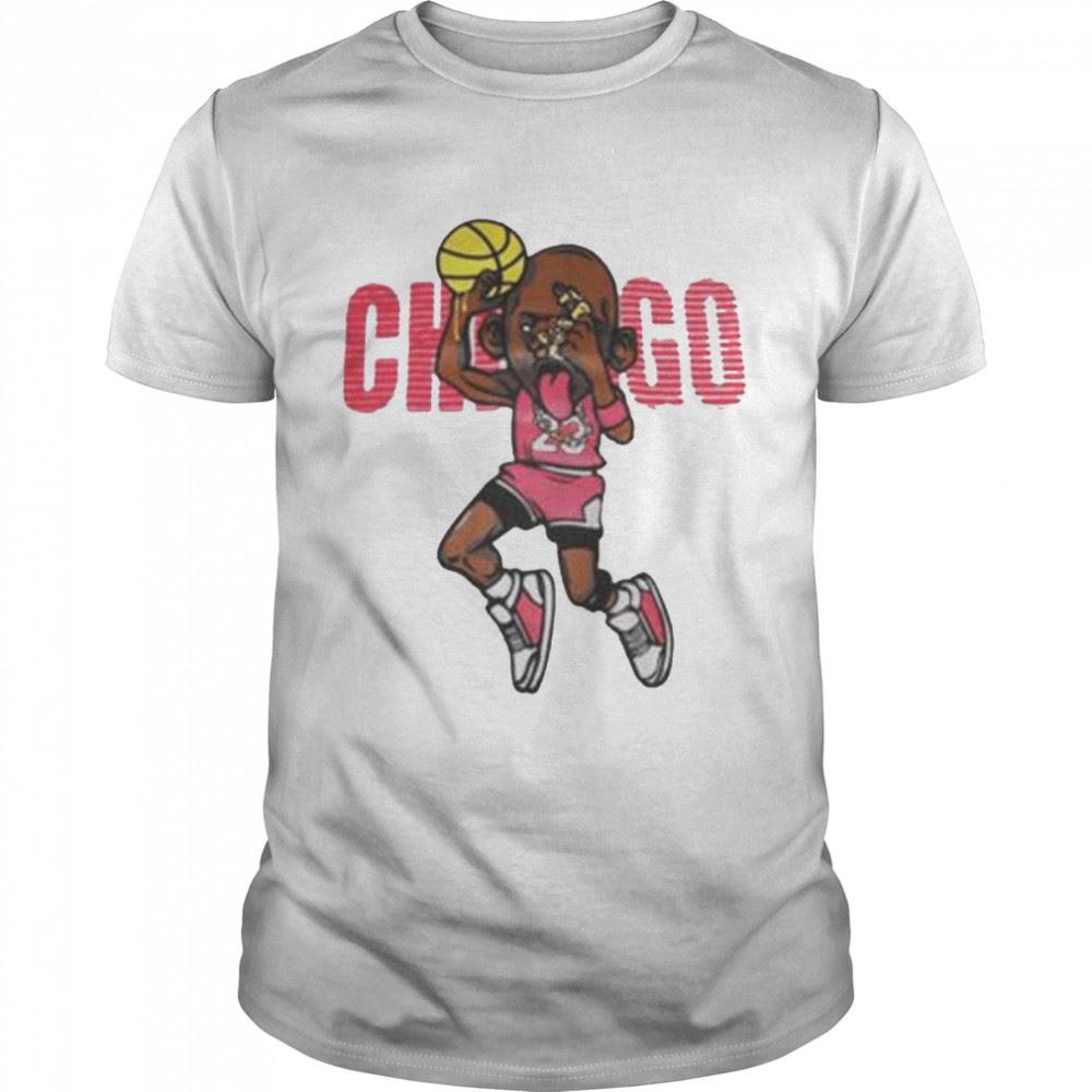Interesting Chicago Michael Jordan Tongue Out Parody Shirt 