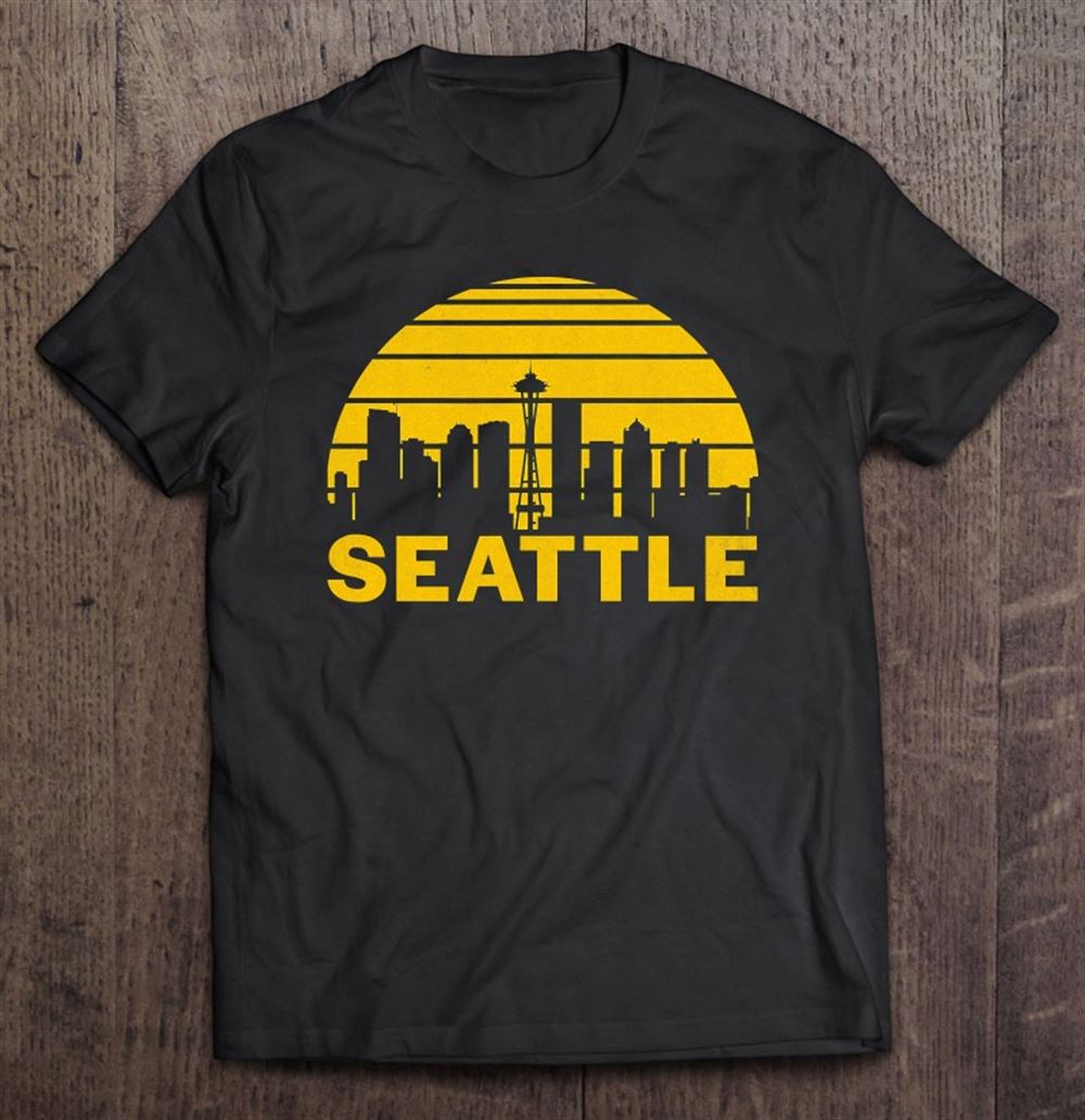 Special Vintage Seattle Washington Cityscape Retro 